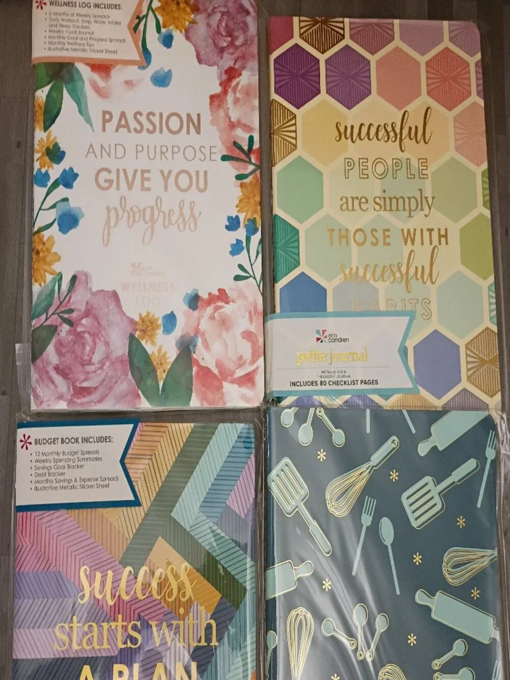 NEW Erin Condren Petite Planner Bundle Folio Journals Stickers